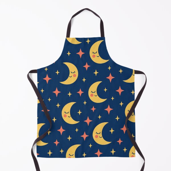 Aperçu de l'œuvre Stars And Sleepy Moons Repeating Pattern créée et vendue par S06PMarketing.