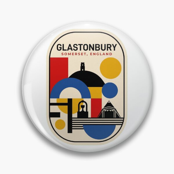 Item preview, Retro Glastonbury Bauhaus Geometric Skyline designed and sold by k3rstman1.