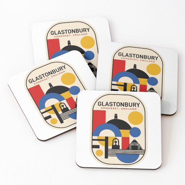 Item preview, Retro Glastonbury Bauhaus Geometric Skyline designed and sold by k3rstman1.