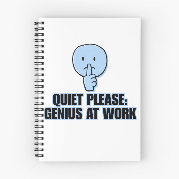 Item preview, Quiet Please: Genius at Work | Funny Office & Work Humor designed and sold by 22k Lab Studio.