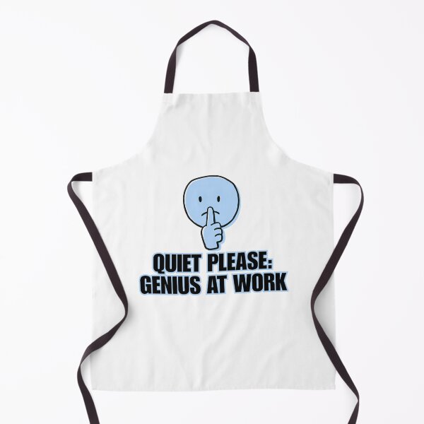 Item preview, Quiet Please: Genius at Work | Funny Office & Work Humor designed and sold by 22k Lab Studio.