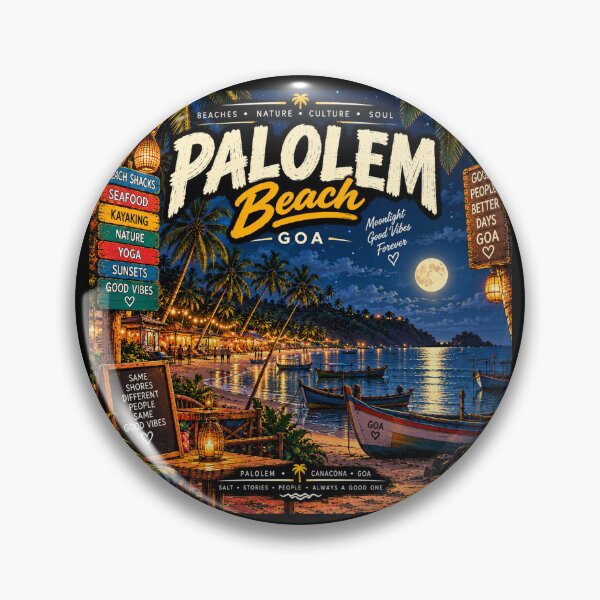 Item preview, Palolem Beach — Moonlight Good Vibes Forever designed and sold by Goanheartprints.