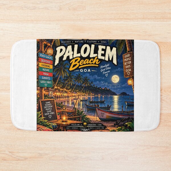 Item preview, Palolem Beach — Moonlight Good Vibes Forever designed and sold by Goanheartprints.