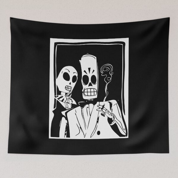 Item preview, Skeleton Couple Smoking Cool Retro Style designed and sold by Camaron15.