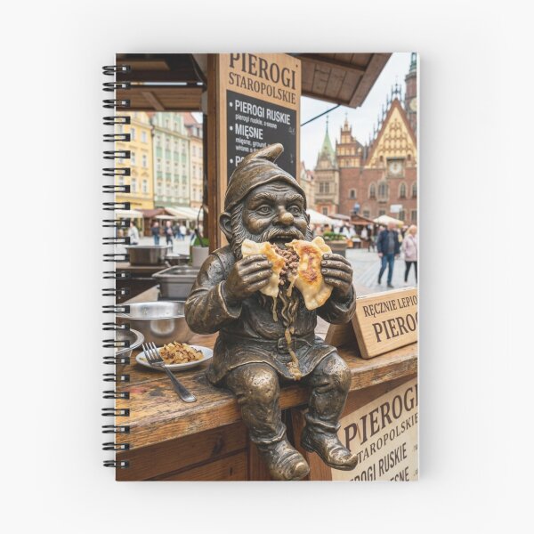 Item preview, Gnome Eating a Pierogi Art Print – Pierogi Lover Gift, Poland Travel Decor designed and sold by Purrfecta.
