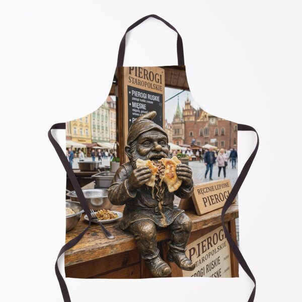 Item preview, Gnome Eating a Pierogi Art Print – Pierogi Lover Gift, Poland Travel Decor designed and sold by Purrfecta.