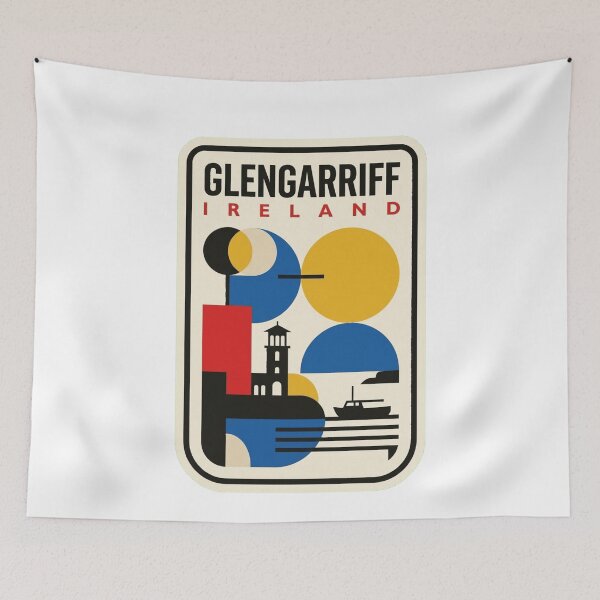Item preview, Retro Glengarriff Bauhaus Geometric Skyline designed and sold by k3rstman1.