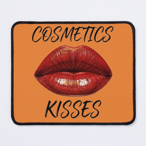 Item preview, Red Glossy Lips "Cosmetics Kisses" Makeup & Beauty Graphic designed and sold by Northern Glow Art.