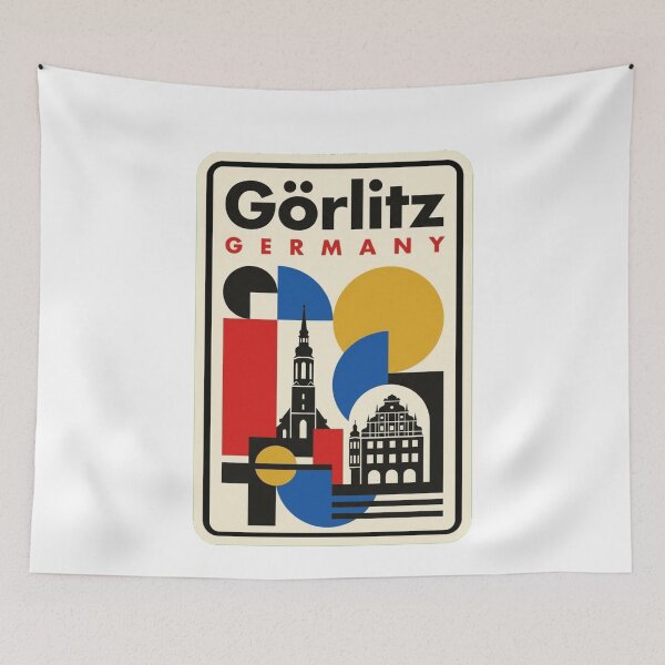 Item preview, Retro Görlitz Bauhaus Geometric Skyline designed and sold by k3rstman1.