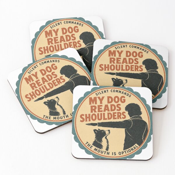 Item preview, My Dog Reads Shoulders Body Language Dog Sports Rosette designed and sold by BoosterShop.