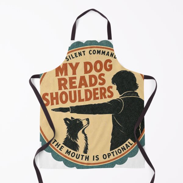Artikelvorschau, My Dog Reads Shoulders Koerpersprache Hundesport Rosette entworfen und verkauft von BoosterShop.