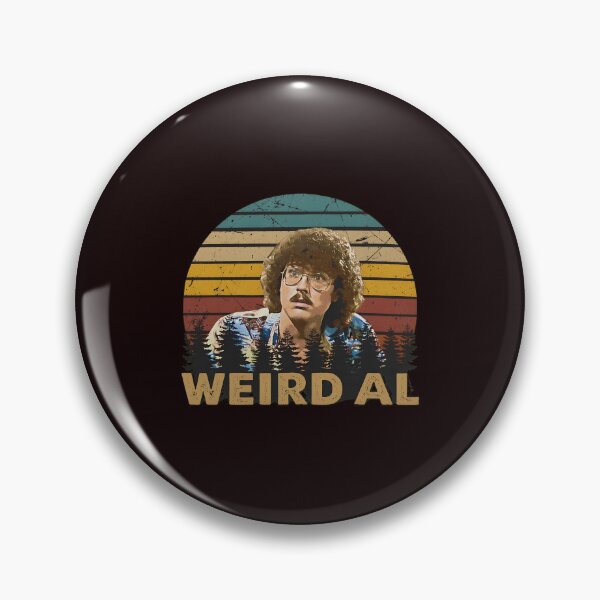 Item preview, Weird Al Retro Sunset Portrait designed and sold by ShophiaCrafts.