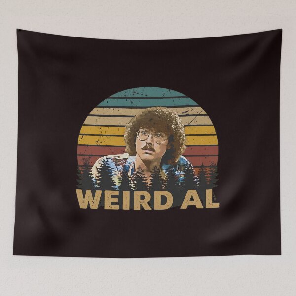 Item preview, Weird Al Retro Sunset Portrait designed and sold by ShophiaCrafts.