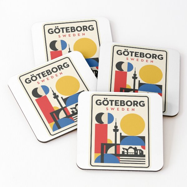 Item preview, Retro Göteborg Bauhaus Geometric Skyline designed and sold by k3rstman1.