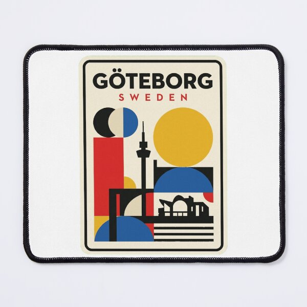Item preview, Retro Göteborg Bauhaus Geometric Skyline designed and sold by k3rstman1.