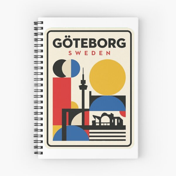 Item preview, Retro Göteborg Bauhaus Geometric Skyline designed and sold by k3rstman1.