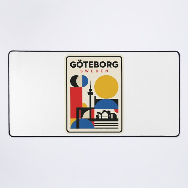 Item preview, Retro Göteborg Bauhaus Geometric Skyline designed and sold by k3rstman1.