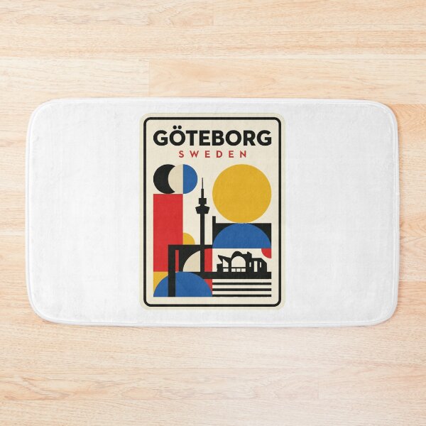 Item preview, Retro Göteborg Bauhaus Geometric Skyline designed and sold by k3rstman1.