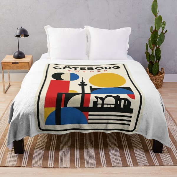 Item preview, Retro Göteborg Bauhaus Geometric Skyline designed and sold by k3rstman1.