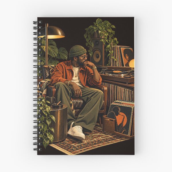 Item preview, A man and his vinyl music  designed and sold by RoseShop2093.