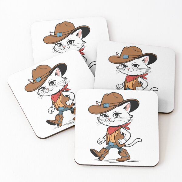 Item preview, Cute Western Cat Cowboy Hat Country Rodeo Vintage Design designed and sold by styleonestaa.