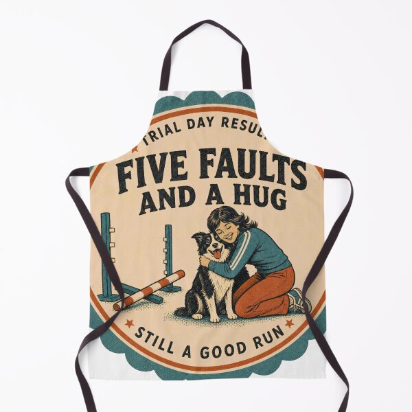 Item preview, Five Faults And A Hug Dog Sports Tournament Agility Rosette designed and sold by BoosterShop.