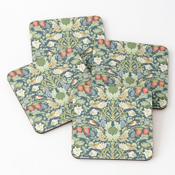 Item preview, William Morris Strawberry Thief Green Hues designed and sold by PixDezines.