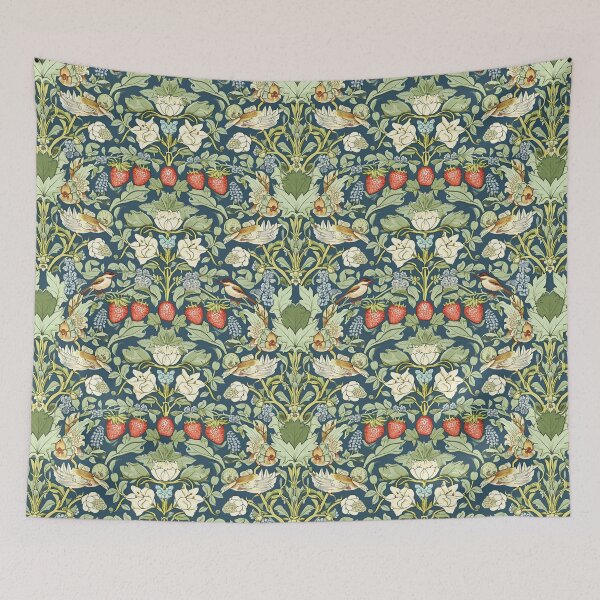 Item preview, William Morris Strawberry Thief Green Hues designed and sold by PixDezines.
