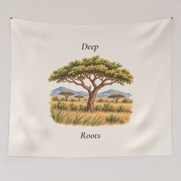 Item preview, Deep Roots African Acacia Savanna designed and sold by mycute-stickers.
