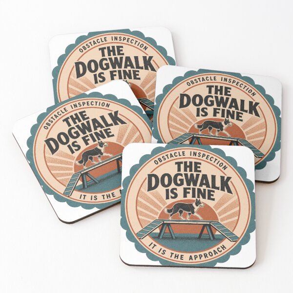 Item preview, The Dogwalk Is Fine Steg Dog Sports Agility Rosette designed and sold by BoosterShop.