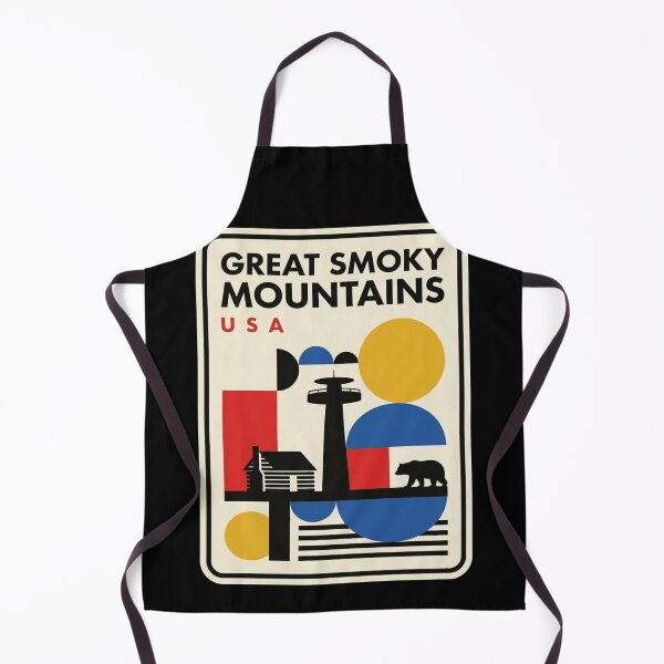 Item preview, Retro Great Smoky Mountains Bauhaus Geometric Skyline designed and sold by k3rstman1.