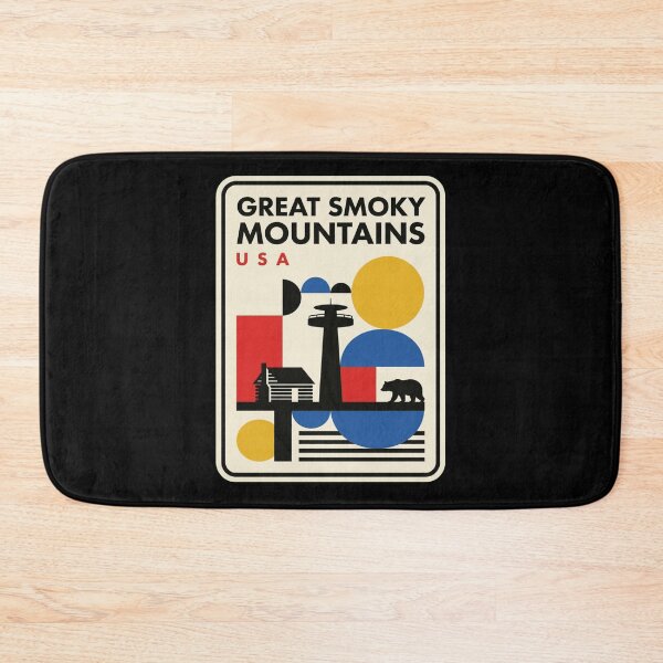 Item preview, Retro Great Smoky Mountains Bauhaus Geometric Skyline designed and sold by k3rstman1.