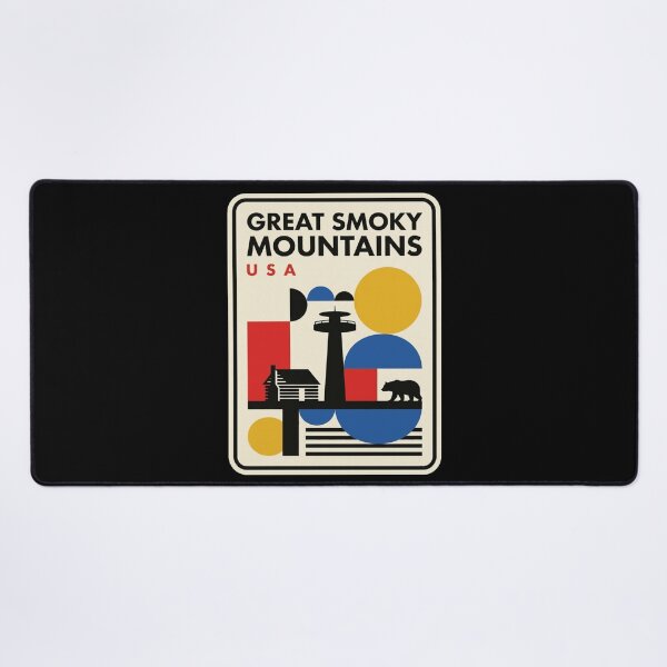 Item preview, Retro Great Smoky Mountains Bauhaus Geometric Skyline designed and sold by k3rstman1.