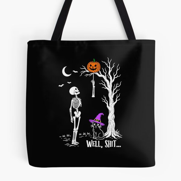 Item preview, Well Shit Skeleton, Funny Halloween Skeleton Cat designed and sold by gidel-sales.