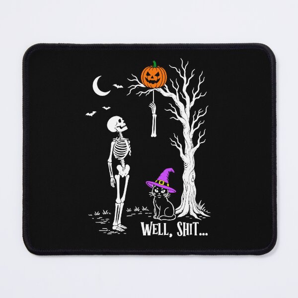 Item preview, Well Shit Skeleton, Funny Halloween Skeleton Cat designed and sold by gidel-sales.