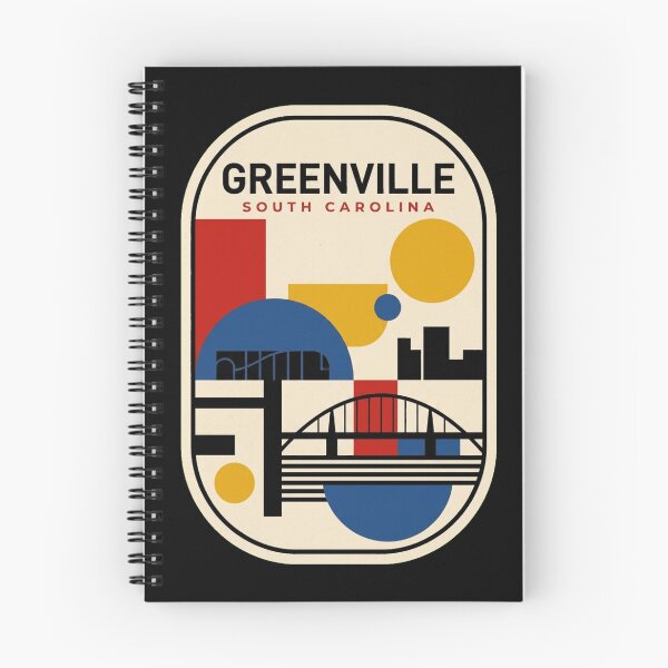 Item preview, Retro Greenville Bauhaus Geometric Skyline designed and sold by k3rstman1.