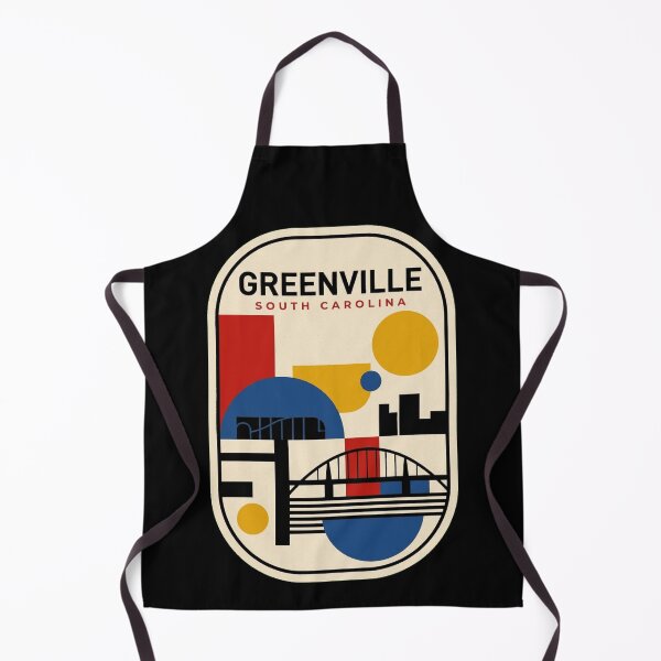 Item preview, Retro Greenville Bauhaus Geometric Skyline designed and sold by k3rstman1.