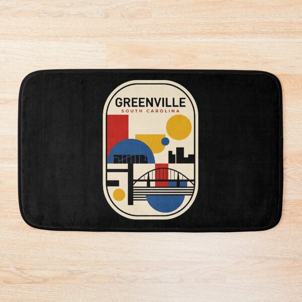 Item preview, Retro Greenville Bauhaus Geometric Skyline designed and sold by k3rstman1.