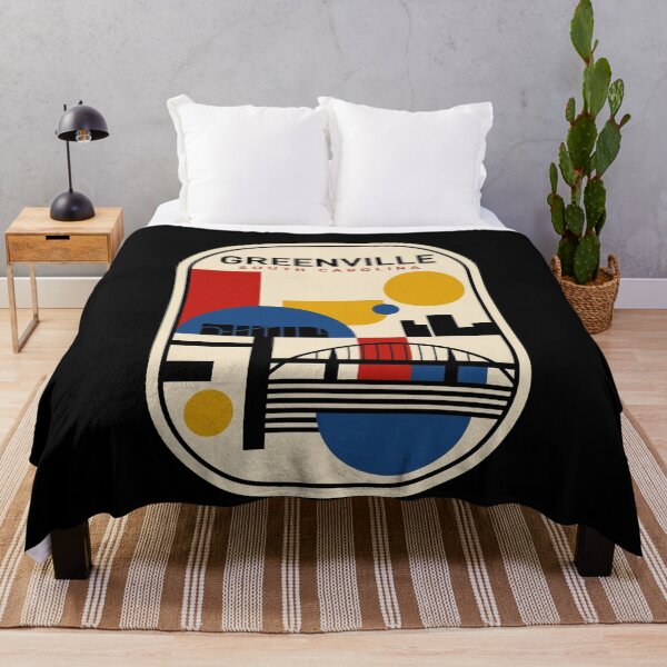 Item preview, Retro Greenville Bauhaus Geometric Skyline designed and sold by k3rstman1.