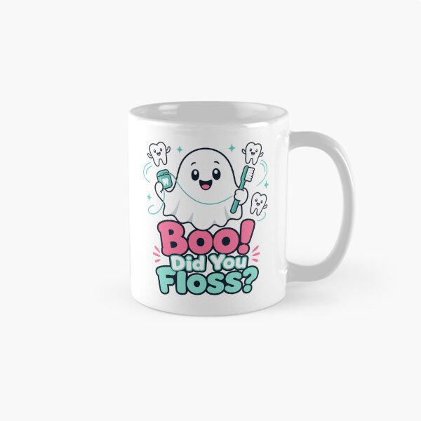 Item preview, Halloween Dentist Tooth Ghost Flossing, Funny Dental Hygienist Gift, Flossing Ghost Gift designed and sold by colorleafz.