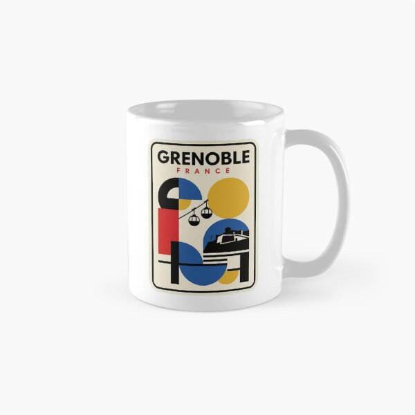 Item preview, Retro Grenoble Bauhaus Geometric Skyline designed and sold by k3rstman1.