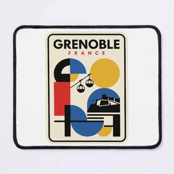 Item preview, Retro Grenoble Bauhaus Geometric Skyline designed and sold by k3rstman1.
