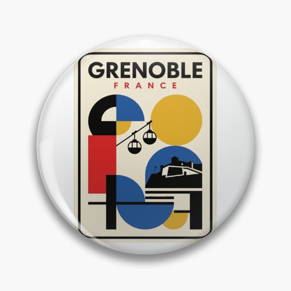 Item preview, Retro Grenoble Bauhaus Geometric Skyline designed and sold by k3rstman1.