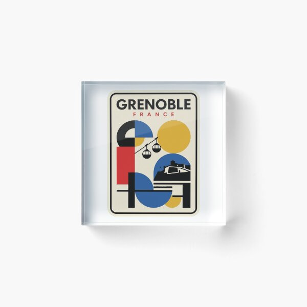 Item preview, Retro Grenoble Bauhaus Geometric Skyline designed and sold by k3rstman1.