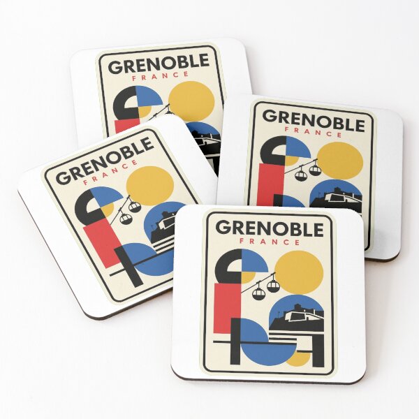 Item preview, Retro Grenoble Bauhaus Geometric Skyline designed and sold by k3rstman1.