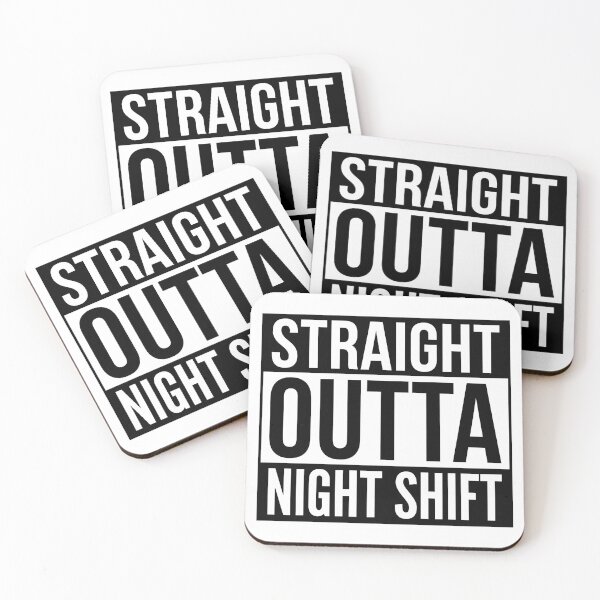 Item preview, Straight Outta Night Shift | Funny Night Shift Gift for Nurses, Doctors, Workers & Night Owls designed and sold by pistoniya7 ⭐⭐⭐⭐⭐.