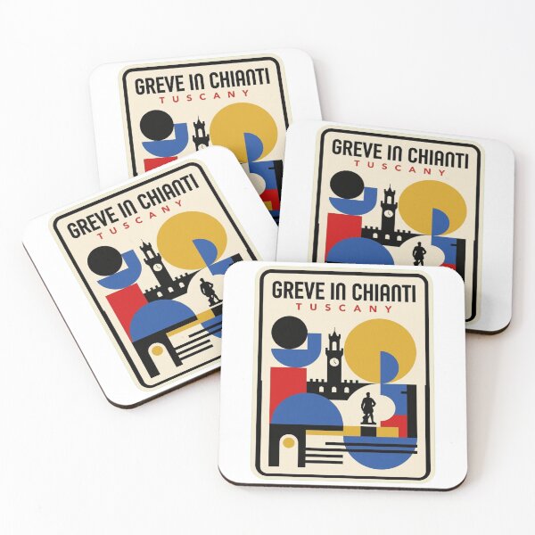 Item preview, Retro Greve In Chianti Bauhaus Geometric Skyline designed and sold by k3rstman1.