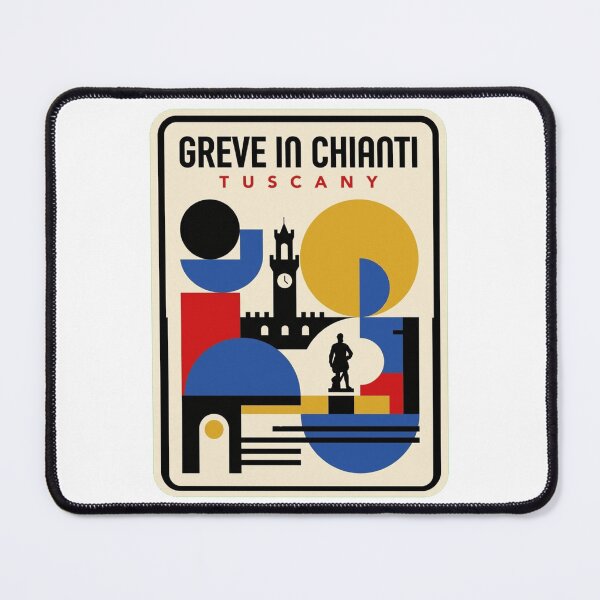 Item preview, Retro Greve In Chianti Bauhaus Geometric Skyline designed and sold by k3rstman1.