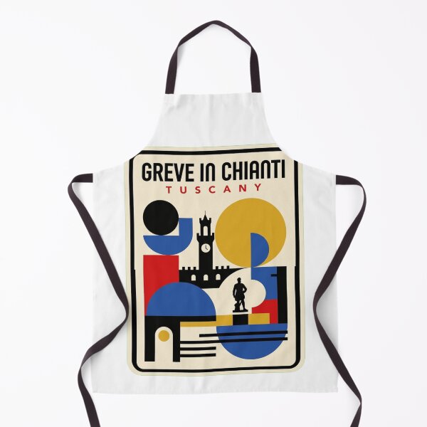 Item preview, Retro Greve In Chianti Bauhaus Geometric Skyline designed and sold by k3rstman1.