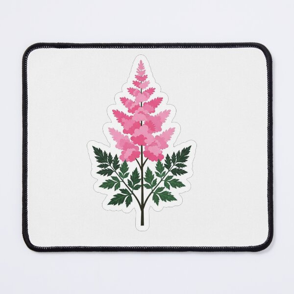 Item preview, Beautiful Pink Astilbe Flower Botanical Illustration designed and sold by Owcomm.